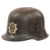 Original German WWII Early M34 Civic Square Dip RLB Air Defense Steel Helmet with 55cm Liner Original Items