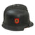 Original German WWII M34 Square Dip Fire Police Helmet with Rare Leather Neck Shield and Comb - Feuerwehr Original Items
