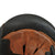 Original German WWII M34 Square Dip Fire Police Helmet with Rare Leather Neck Shield and Comb - Feuerwehr Original Items