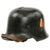 Original German Pre-WWII Early M34 Civic Square Dip First Pattern Double Decal Police Helmet with 55cm Liner and Chinstrap - Orpo Original Items