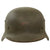 Original German WWII Heer Army M35 Single Decal Steel Helmet with 1931 Dated Liner - marked EF66 Original Items
