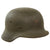 Original German WWII Heer Army M35 Single Decal Steel Helmet with 1931 Dated Liner - marked EF66 Original Items
