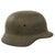 Original German WWII Heer Army M35 Single Decal Steel Helmet with 1931 Dated Liner - marked EF66 Original Items