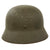 Original German WWII Heer Army M35 Single Decal Steel Helmet with 1931 Dated Liner - marked EF66 Original Items