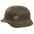 Original German WWII Heer Army M35 Single Decal Steel Helmet with 1931 Dated Liner - marked EF66 Original Items