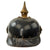 Original German WWI Bavarian Model 1914 Tin Plate Pickelhaube Helmet with Helmet Cover & Added Numbers - Eisenblech Ersatz-Helme - Manufactured by Bing of Nurnberg Original Items