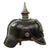 Original Imperial German WWI Unit-Marked Prussian EM/NCO Infantry M1915 Pickelhaube Spiked Helmet - 4th Upper Silesian 63rd Infantry Regiment - Size 53 Original Items