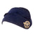 Original German WWII Schutzpolizei Protection Police Navy Blue EM/NCO M38 Overseas Cap in Size 58 - Schiffchen Original Items