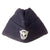 Original German WWII Schutzpolizei Protection Police Black EM/NCO M38 Overseas Cap with Chinstrap - Schiffchen Original Items