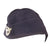 Original German WWII Schutzpolizei Protection Police Black EM/NCO M38 Overseas Cap with Chinstrap - Schiffchen Original Items