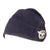 Original German WWII Schutzpolizei Protection Police Black EM/NCO M38 Overseas Cap with Chinstrap - Schiffchen Original Items