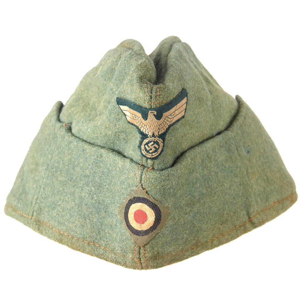 Original German WWII Heer Army EM-NCO Schiffchen M38 Overseas Cap Original Items