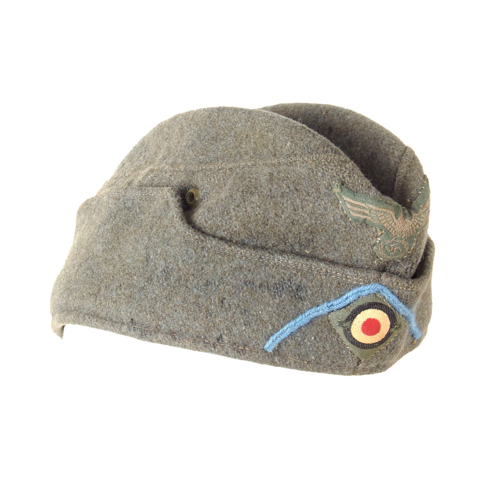 Original German WWII Heer Army Transport and Supply Corps EM-NCO Schiffchen M38 Overseas Cap Original Items