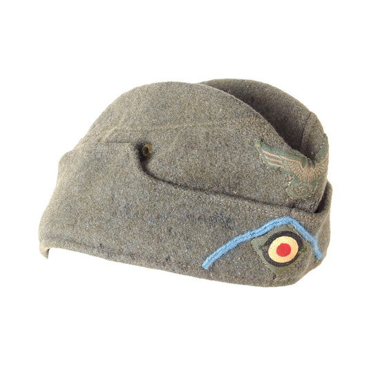 Original German WWII Heer Army Transport and Supply Corps EM-NCO Schiffchen M38 Overseas Cap Original Items
