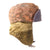 Original German WWII Waffen SS Custom Winter Cap Made From Eichenlaubmuster Oak Pattern Camo & Captured Soviet "Fish Fur" Insulation Original Items