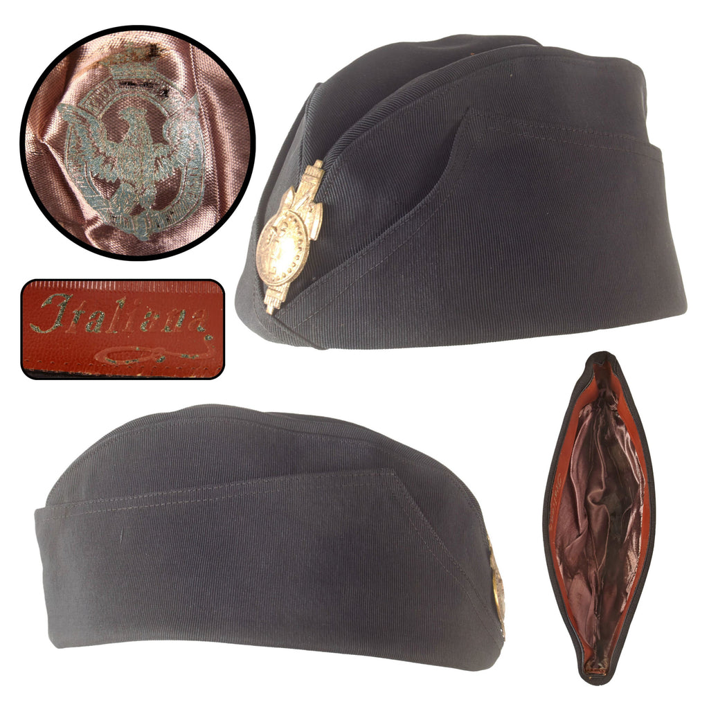 Original Italian WWII Fascist Youth GIL Overseas Cap with Cap Badge - Size 54