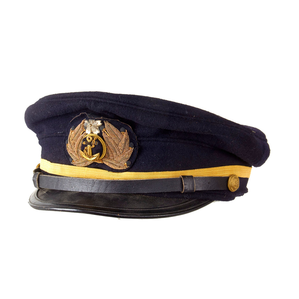 Original WWII Imperial Japanese Navy IJN Officer Visor Cap Original Items