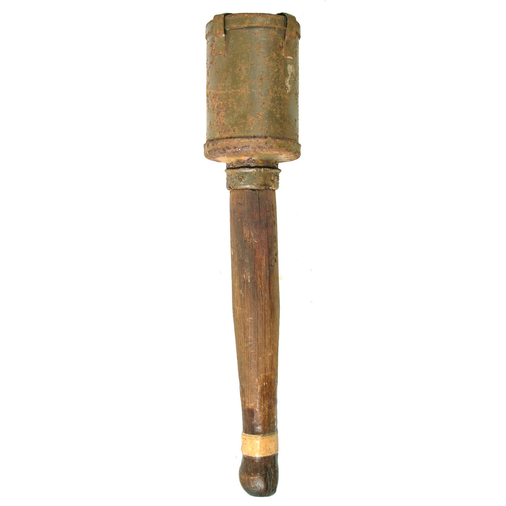 Original Imperial German Early Inert M1915 Stick Grenade with Sealed Pull String - Stielhandgranate Original Items