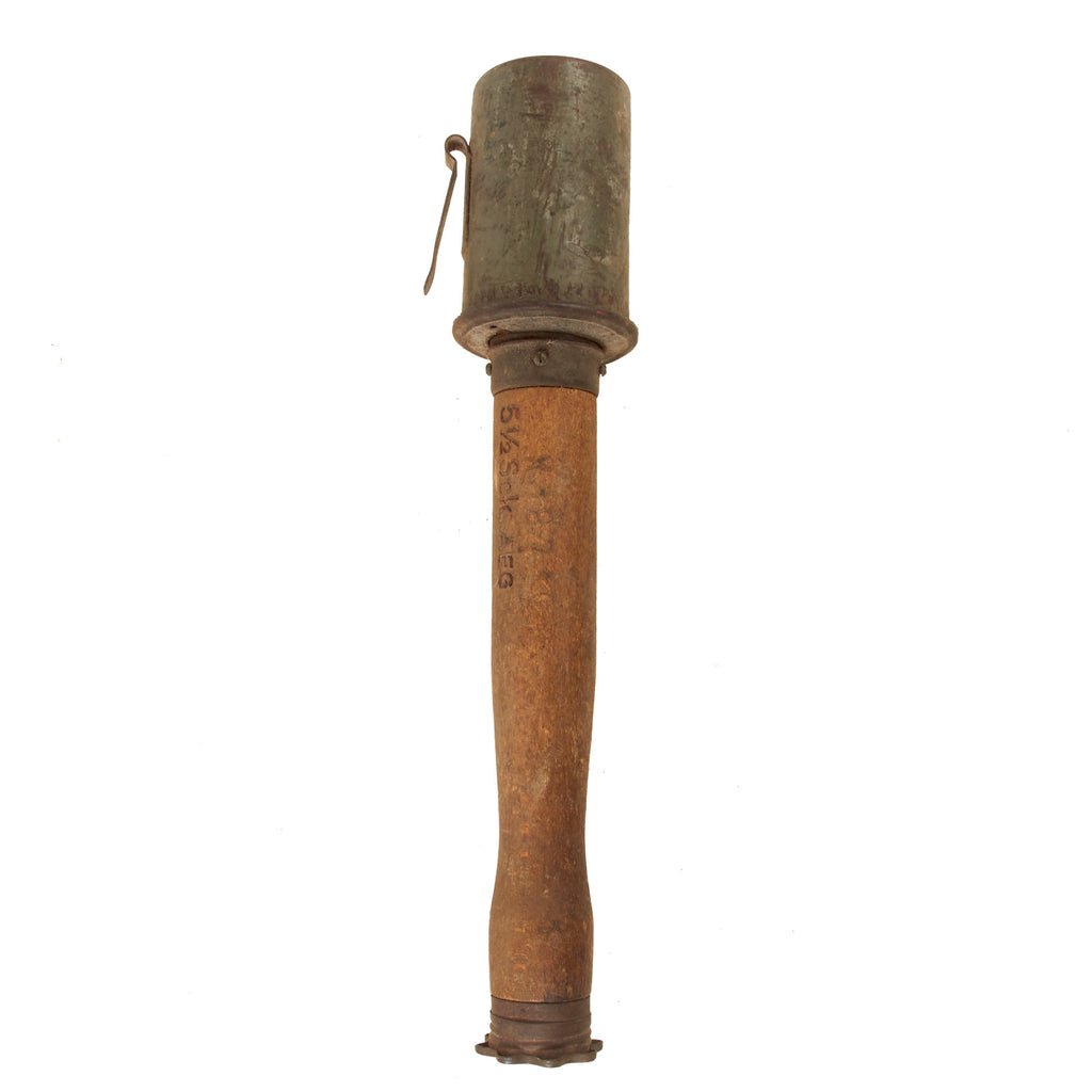 Original Imperial German WWI Inert M1917 Stick Grenade with M1916 Stick - Stielhandgranate M17 - Dated July 1916 Original Items