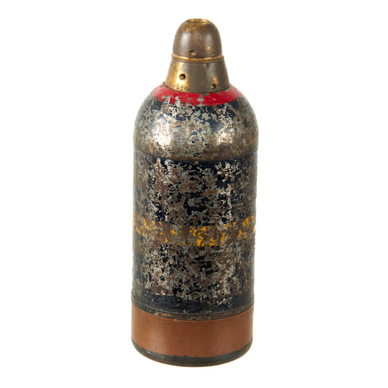 Original Japanese WWII Type 89 Knee Mortar 50mm Grenade Discharger Inert Round - Dated 1940 Original Items