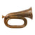 Original Imperial German WWI Military Bugle Bearing Prussian Crest by Zimmerman of Leipzig - Dated 1915 Original Items