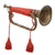 Original WWII Imperial Japanese Army Brass Bugle with Red Cord & Maker’s Stamp - Excellent