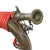 Original WWII Imperial Japanese Army Brass Bugle with Red Cord & Maker’s Stamp - Excellent