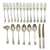 Original German WWII 1940 Dated Luftwaffe Fl.U.V. Marked Barracks Utensil Set by W. Seibel of Mettman - 21 Items Original Items
