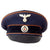 Original German WWII Reichspost National Mail Postschaffner Schirmmütze Visor Cap by by Top Maker Peküro - Peter Küpper - Missing Sweatband Original Items