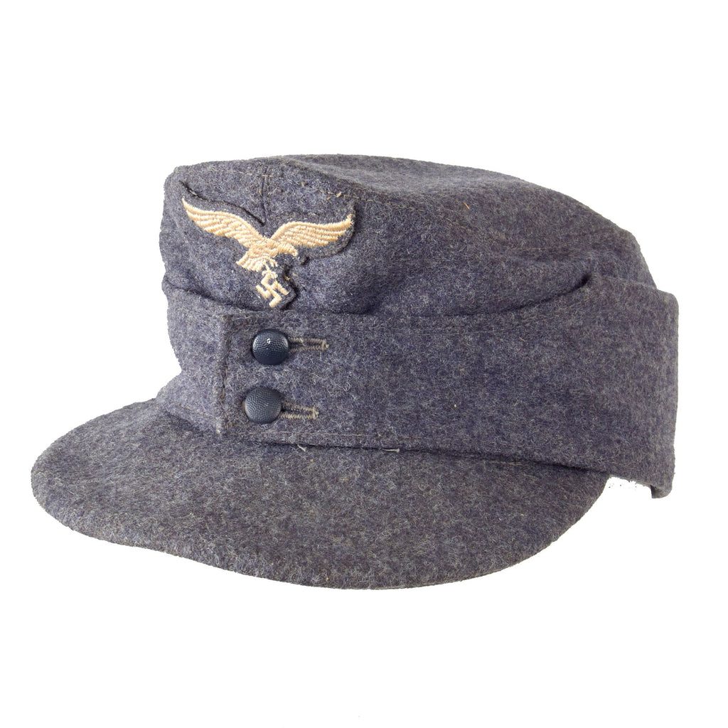 Original German WWII 1944 Dated Luftwaffe M43 Einheitsmütze Field Cap with RBNr. - Size 58 Original Items