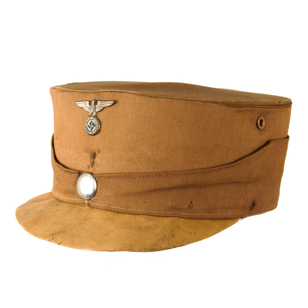 Original German WWII Early SA General Issue Stormtrooper Tan "Coffee Can" Kepi by L. Krauth Original Items