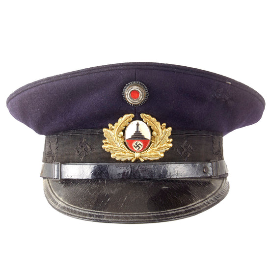 Original German WWII Early DRKB Kyffhäuser State Veterans Association Visor Cap - Dated 1935 Original Items