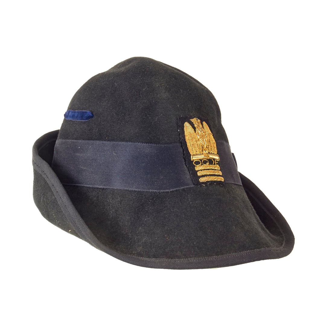 Original WWII Royal Italian Army Alpine Fascist MVSN Alpini Cap with Bullion Badge Original Items
