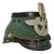 Original German WWII Late Pattern Metropolitan Police Shako by C. Pose with 1940 Dated Cockade and Chinstrap - Size 60 Original Items
