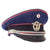 Original German WWII Fire Protection Police Officer Schirmmütze Visor Cap by Top Maker Peküro - Peter Küpper Original Items