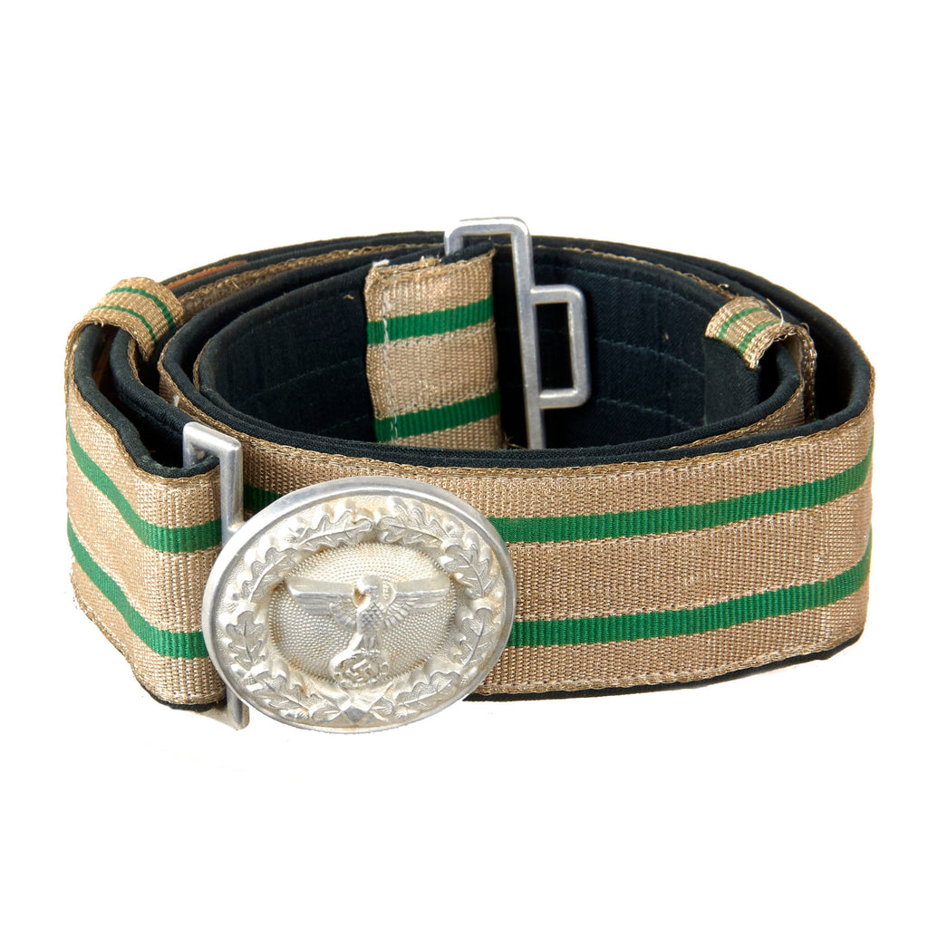 Original German WWII National Forestry Service Officials Dress Brocade Belt with Buckle by F. W. Assmann & Söhne Original Items
