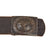 Original German WWII Luftwaffe Leather Belt with Painted Steel Buckle by Hermann Aurich - dated 1942 Original Items