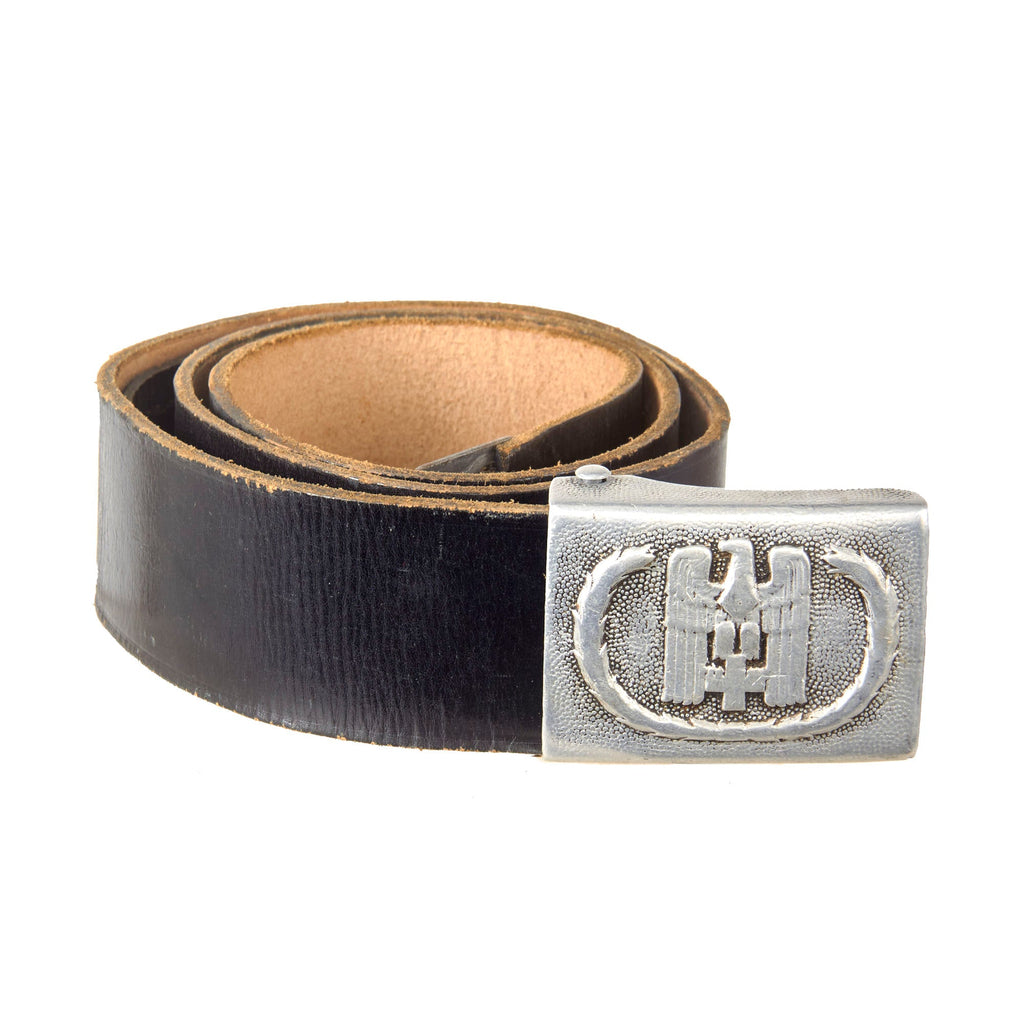 Original German WWII Red Cross DRK Belt with Aluminum Buckle by Overhoff & Cie. of Lüdenscheid Original Items