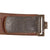 Original German WWII Heer Army EM/NCO Leather Parade Belt with Nickel Plated Steel Buckle, J.C. Maedicke 1941 Dated Leather Tab, Size 90 Original Items