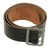 Original German WWII Army Heer Officers 43mm Black Leather Open Claw Zinc Buckle Belt Original Items
