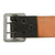 Original German WWII Army Heer Officers 43mm Black Leather Open Claw Zinc Buckle Belt Original Items