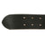 Original German WWII Army Heer Officers 43mm Black Leather Open Claw Zinc Buckle Belt Original Items