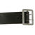 Original German WWII Army Heer Officers 43mm Black Leather Open Claw Zinc Buckle Belt Original Items