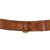 Original German Pre-WWII Army Heer Officers 53mm Brown Leather Open Claw Brass Buckle Belt with Hanger Loops Original Items