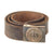 Original German WWII HJ Leather Knife Belt with Steel Buckle by F. W. Assmann & Söhne - RZM M4/39 Original Items