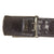 Original German WWII Rare HJ Rubber Knife Belt with Plated Steel Buckle by Julius Kremp of Lüdenscheid - RZM M4/55 Original Items