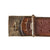 Original German WWII HJ Early DJ Leather Belt with Deutsches Jungvolk Single Rune Plated Brass Buckle Original Items