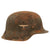 Original German WWII USGI Captured and Decorated M42 Steel Helmet with 59cm Liner - Stamped ET66 Original Items