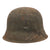 Original German WWII USGI Captured and Decorated M42 Steel Helmet with 59cm Liner - Stamped ET66 Original Items