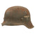 Original German WWII USGI Captured and Decorated M42 Steel Helmet with 59cm Liner - Stamped ET66 Original Items